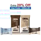The Drill Assorted Box,  10 bar(s)  2×Nutty Cocoa 15g, 2×Coffee Cocoa 15g, 2×Coffee Cocoa Bite 10g, 4×Tender Cocoa bite 10g 