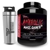 1 - Muscle Performance Anabolic Mass Gainer, 5.5 lb Belgium Chocolate with Steel Shaker
