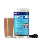 15 - Supermilk Gritzo Overall Growth for Boy/Girl 2-6 Yrs Protein & Nutrition Drink Mix,  400 g  Double Chocolate 
