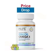 INLIFE Fish Oil Omega 3 (1000 mg),  60 capsules 