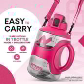 3 - GHC Nutrigize Sports Gallon Water Bottle,  Pink  2.2 L 