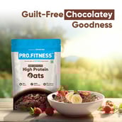 4 - Pro.Fitness High Protein Rolled Oats,  375 g  Dark Chocolate 