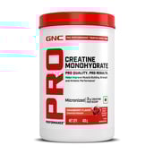 2 - GNC Pro Performance Pure Micronized Creatine Monohydrate, Cranberry with Steel Shaker 750ml 0.88 lb
