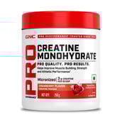 2 - GNC Pro Performance Pure Micronized Creatine Monohydrate, Cranberry with Steel Shaker 750ml 0.55 lb