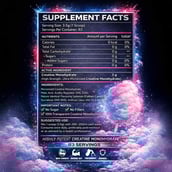 7 - BLACK BEAST Creatine,  Cotton Candy  0.64 lb 