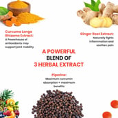 4 - Naturyz Turmeric + Ginger & Piperine Mix Fruit,  30 gummies 