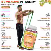 4 - Naturyz Plant B12 + B Complex,  50 gummies  Orange 