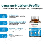 6 - Vaamveda ZMA+ & Sports Multi+ Combo, 60 tablet(s) Unflavoured