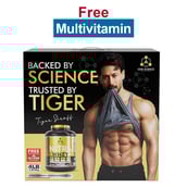 One Science Nitra Whey Tiger Combo Pack, 4 lb Strawberry White Chocolate with Daily Multivitamin 60 Capsules