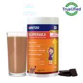 Supermilk Gritzo Growth+ for Girl 7 to 9 years,  400 g  Double Chocolate 