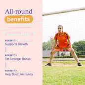 3 - Supermilk Gritzo Overall Growth for 13+ Yrs Girls Protein & Nutrition Drink Mix,  800 g  Double Chocolate 