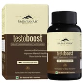 1 - Rasayanam Testoboost (500mg) 3-in-1 Testosterone for Men,  60 capsules  Unflavoured 