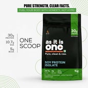 8 - AS-IT-IS Nutrition Soy Protein Isolate,  2.2 lb  Unflavoured 