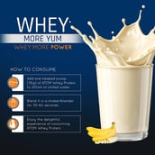 9 - AS-IT-IS Nutrition ATOM Whey Protein with Enzymes,  2.2 lb  Banana Fusion 