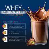 8 - AS-IT-IS Nutrition ATOM Whey Protein with Enzymes, 1.1 lb Choco Hazel Fusion