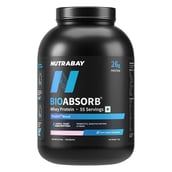 1 - Nutrabay BioAbsorb Whey Protein, 4.4 lb Strawberry