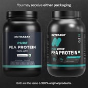 2 - Nutrabay Pure Pea Protein Isolate,  2.2 lb  Unflavoured 