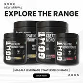 3 - G.O.A.T Fit 100% Pure Micronized Creatine Monohydrate,  Masala Lemonade  0.24 lb 