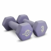 1 - Nivia Neoprene Dumbbell,  Light Purple  3 kg 