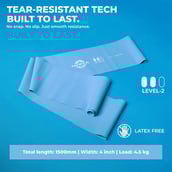 2 - Nivia Stretch Band,, Blue Level - 2