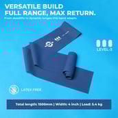 4 - Nivia Stretch Band,,  Dark Blue  Level - 3 