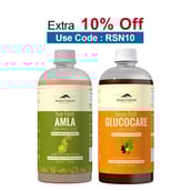 Rasayanam GlucoCare Juice 750 ml & Pure Amla Juice Combo,  Natural  750 ml 