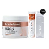 HealthKart HK Vitals Skin Radiance Collagen 100 g & Glutathione Effervescent 15 Tabs Orange Combo