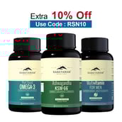 Rasayanam Plant Based Omega 3 60 Caps with Ashwagandha KSM-66 60 Caps & Multivitamin for Men Combo, 60 tablet(s)