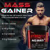 4 - Muscle Performance Anabolic Mass Gainer with Creatine Monohydrate 0.66 lbs & Gym Bag Combo, 11 lb Belgium Chocolate