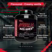 7 - Muscle Performance Anabolic Mass Gainer with Gym Bag Combo,  5.5 lb  Creamy Vanilla 