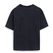 1 - MuscleBlaze Lifting Club Oversized Washed T-Shirt, Small Blue Tint