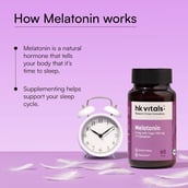 7 - HealthKart HK Vitals Melatonin + Tagar,  60 tablets  Unflavoured