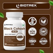7 - Biotrex Black Cohosh 500mg,  60 veggie capsule(s) 