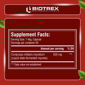 4 - Biotrex Cordyceps 500mg,  60 veggie capsule(s) 