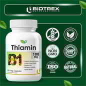 6 - Biotrex Thiamin 100mg, Unflavoured 60 veggie capsule(s)