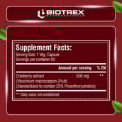 4 - Biotrex Cranberry (500 mg),  60 veggie capsule(s) 