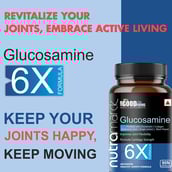 3 - NutraMarck Glucosamine 6X,  90 capsules 