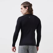 5 - MuscleBlaze Compression Muscle Tee Full Sleeve,  Large  Midnight Black 