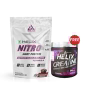 Helixlabz Nitro Whey Protein, 2 lb Chocolate Brownie