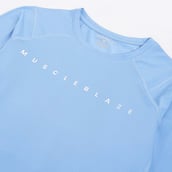 8 - MuscleBlaze Air Tech Compression MuscleTee Full Sleeve, Small Dusk Blue