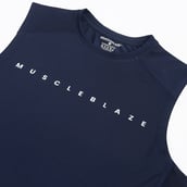 8 - MuscleBlaze Air Tech Compression MuscleTank,  Medium  Navy 