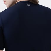 6 - MuscleBlaze Air Tech Compression MuscleTee Half Sleeve,  Medium  Navy 