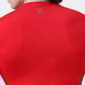 6 - MuscleBlaze Air Tech Compression MuscleTee Half Sleeve, Medium Red