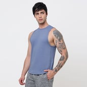 2 - MuscleBlaze Delt Tank,  Large  Nardo Grey 