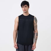1 - MuscleBlaze Delt Tank,  Large  Midnight Black 