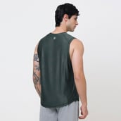 5 - MuscleBlaze Camo Dry-Fit Delt Tank,  Small  Olive 