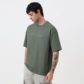 7 - MuscleBlaze Z-Verse Oversized Tshirt,  X-Large  Military Green 