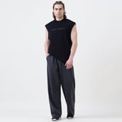 6 - MuscleBlaze B.D.S.M Oversized Tank, Medium Black