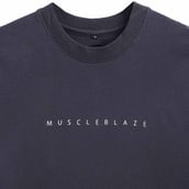 10 - MuscleBlaze B.D.S.M Oversized Tank,  Medium  Charcoal 