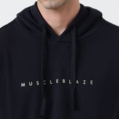 8 - MuscleBlaze Carnage Hoodie,  X-Large  Black 